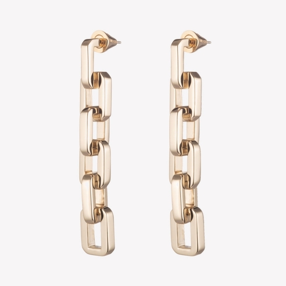 Eddie Borgo Supra Link Drop Earring - Picture 1 of 4